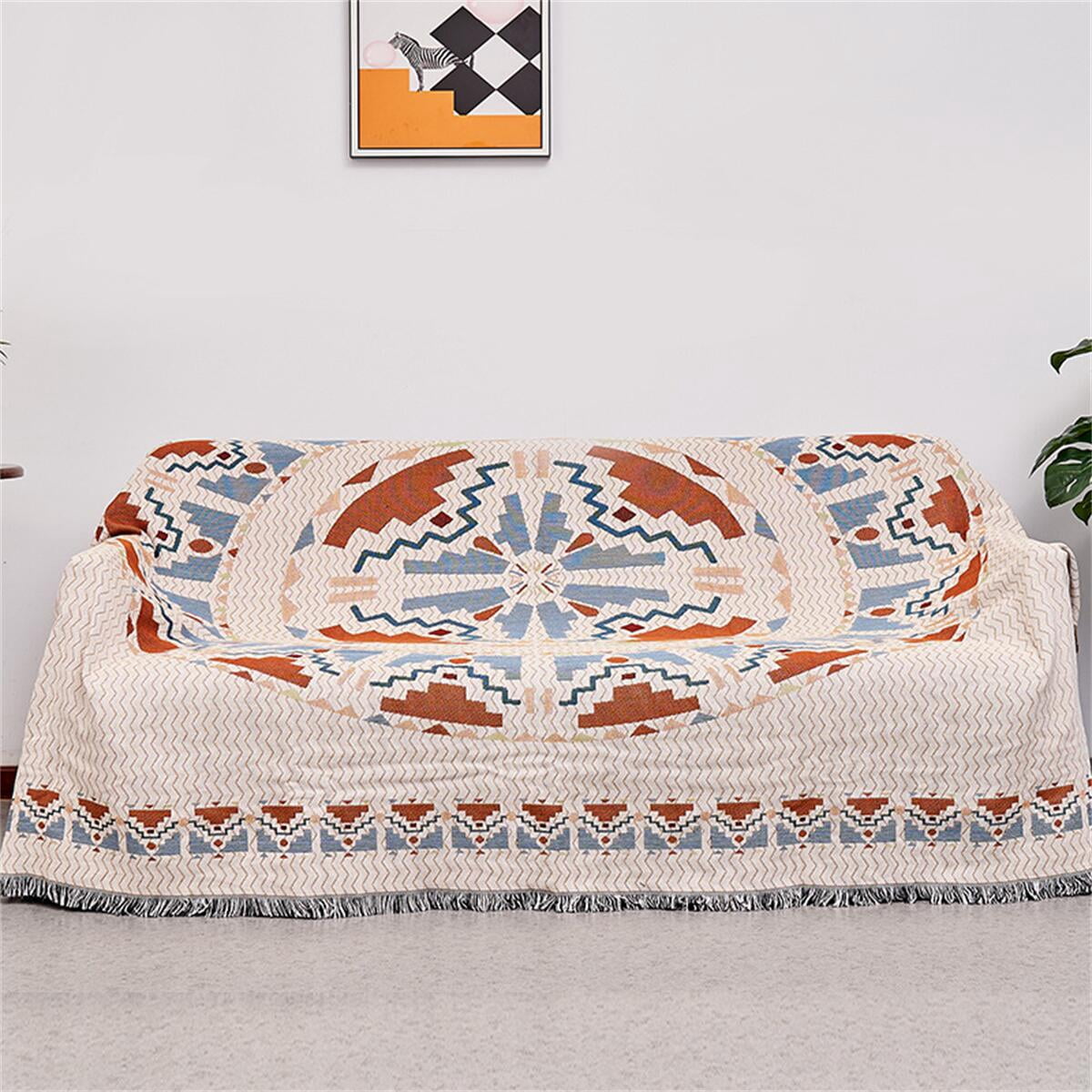 Bohemian Throw Blankets For Bed, Sofa, Outdoor. Cotton Linen Jacquard ...