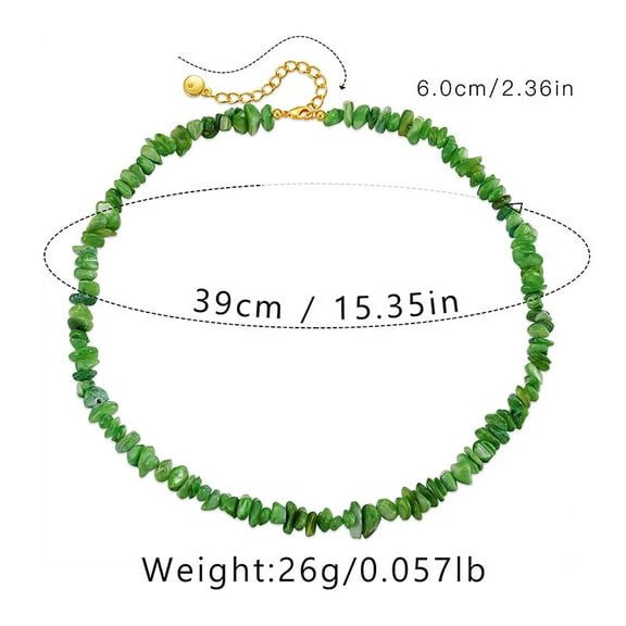 Bohemian Tourmaline Vintage Necklace Turquoise Handmade Beaded Vacation Style Sands High-Grade Pearl Clavicle Chain