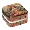 thumbnail image 1 of Bohemian Travel Portable Square Jewelry Box Organizer for Rings Earrings Necklaces Bracelets Girls Women, 1 of 6