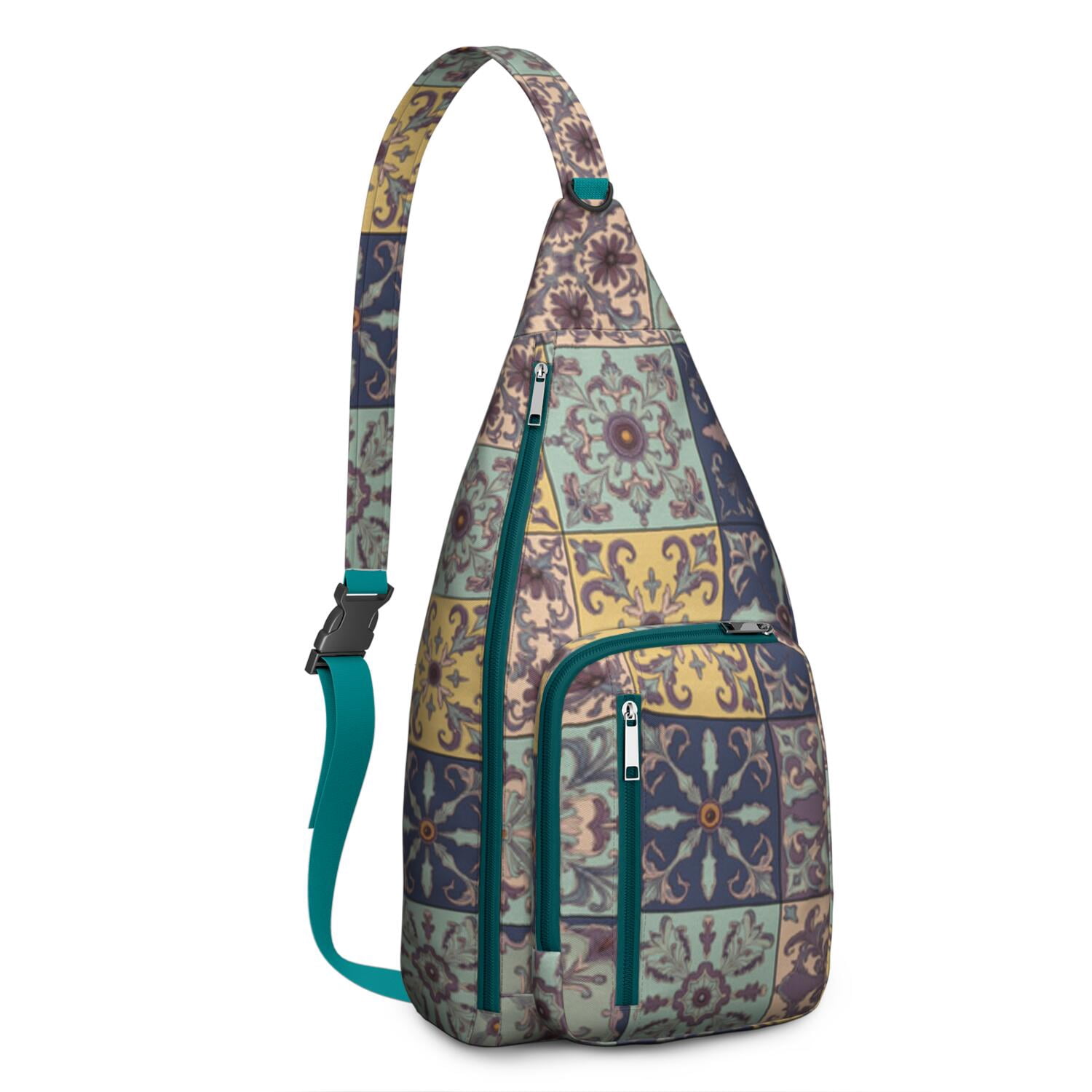 Bohemian Tribal Sling Bag Crossbody Backpack,Crossbody Sling Bag Travel Hiking Casual Daypack for Travel Outdoor Activities