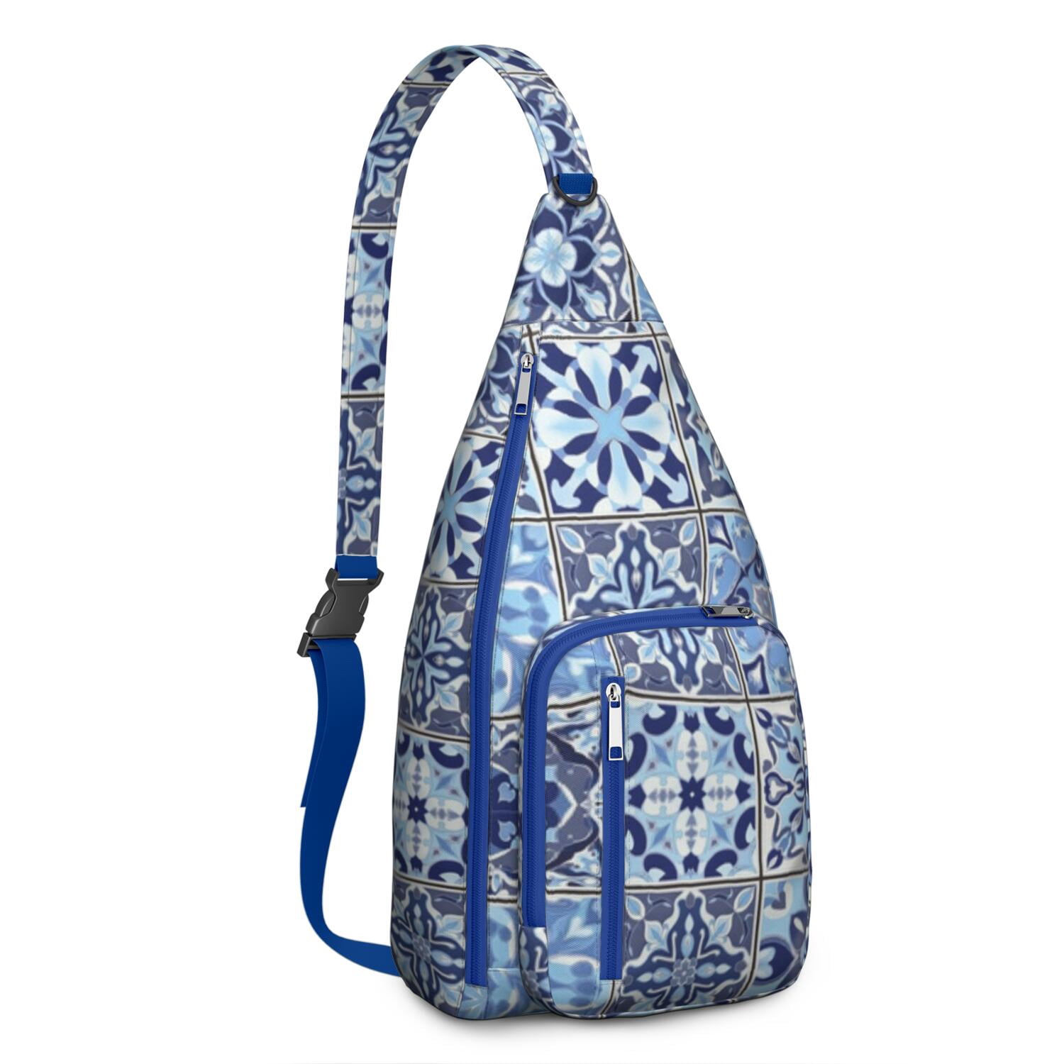 Bohemian Tribal Sling Bag Crossbody Backpack,Sling Backpack Adjustable Casual Shoulder Backpack for Travel Outdoor Activities