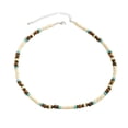 thumbnail image 1 of Bohemian Turquoise Wood Bead Necklace for Men Surf Beach Jewelry Collarbone Chain Summer Stylish Handmade Accessories, 1 of 9
