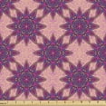 thumbnail image 1 of Ambesonne Bohemian Fabric by the Yard Upholstery, Flower Sun Flourishing, 1 Yard, Pink Violet and Rose, 1 of 5