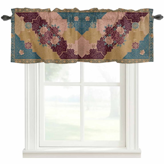 Bohemian Valances for Windows Traditional Ethic Pattern Colorful ...