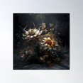 thumbnail image 1 of Bohemian Vintage Luxury Flowers | Modern Floral Boho Vintage Floral Treasures Poster Wall Art, Modern Wall Decor For Living Room Bedroom, 24x24 UNFRAMED, 1 of 3