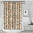 thumbnail image 1 of Bohemian Vintage Paisley Shower Curtain - Floral Ethnic Artistic Design, 72x72 Inches, 1 of 5