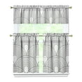 thumbnail image 1 of Bohemian Vintage Tribal Style Kitchen Curtain Set Boho Chic Rustic Tier and Valance Window Curtains Earthy Nordic Aesthetic Artistic Design for Cozy Kitchen or Nursery, 1 of 1