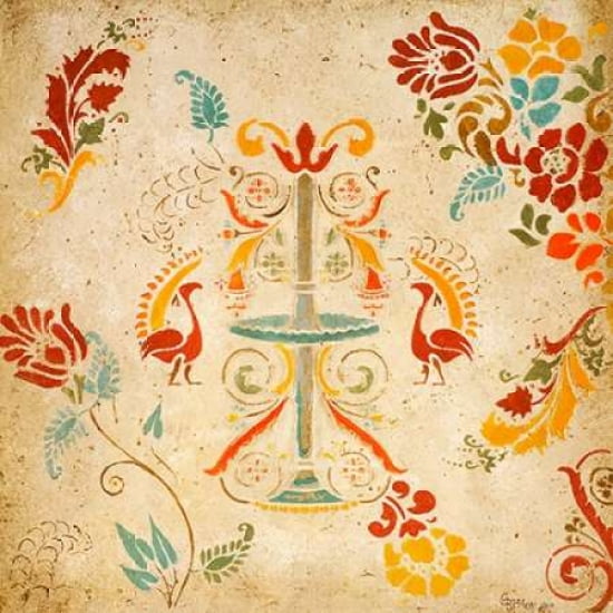 Bohemian Walk in the Park Canvas Art - Gina Ritter (24X24)