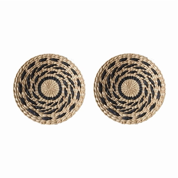 Bohemian Wall Decorations, Wall Decorations, Handmade Straw Hangings, Living Room Homestay Decoration Diameter 30CM