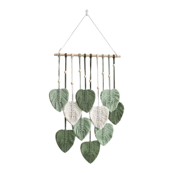 Bohemian Wall Hanging Decor, Handmade Woven Macrame Tapestry, 3D Textured Art Decoration for White Wall Bedroom Living Room Sample Display