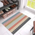 thumbnail image 1 of Bohemian Welcome Doormat Ethnic Geometry Striped Door Mats, Non Skid Bath Rugs Indoor Doormats Entry Way Floor Carpets Rug Home Decor Tribal Boho Texture 16"x24", 1 of 5