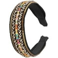 thumbnail image 1 of Bohemian Wide-brimmed Embroidered Ethnic Brocade Hairband, All-match Face, Hair Accessories, Ethnic Style for Women, 1 of 7