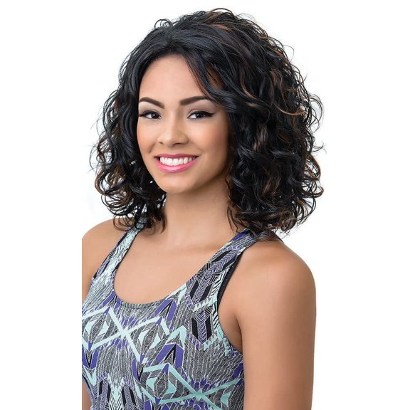 Bohemian Wig Human Hair Blend Lace Front - HBW WINFREY (TT1B-)