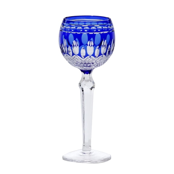 Bohemian Wine Glass Blue Colored Goblet 240ml Drinkware for Party Wedding Gift