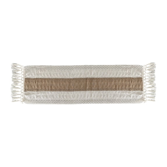 Bohemian Woven Linen Table Runner with Tassels - Durable, Washable Decorative Cloth for Dining and Coffee Tables, Perfect for Home Decor and Holidays,Khaki A