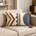 thumbnail image 1 of Bohemian Embroidered Cushion Cover, Velvet Throw Pillow Case With Tassels, Decorative Boho Pillow Cover For Sofa, Bed, Living Room, And Home Decor, 1 of 7