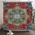 thumbnail image 1 of Bohemian style Shower Curtains Boho Flowers Bath Curtain Printed Polyester Fabri, 1 of 5