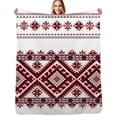 thumbnail image 1 of Bohemian style embroidery Flannel Blanket Warm Soft Bedding Throws Winter Camping Chair Sofa Bed, 1 of 6