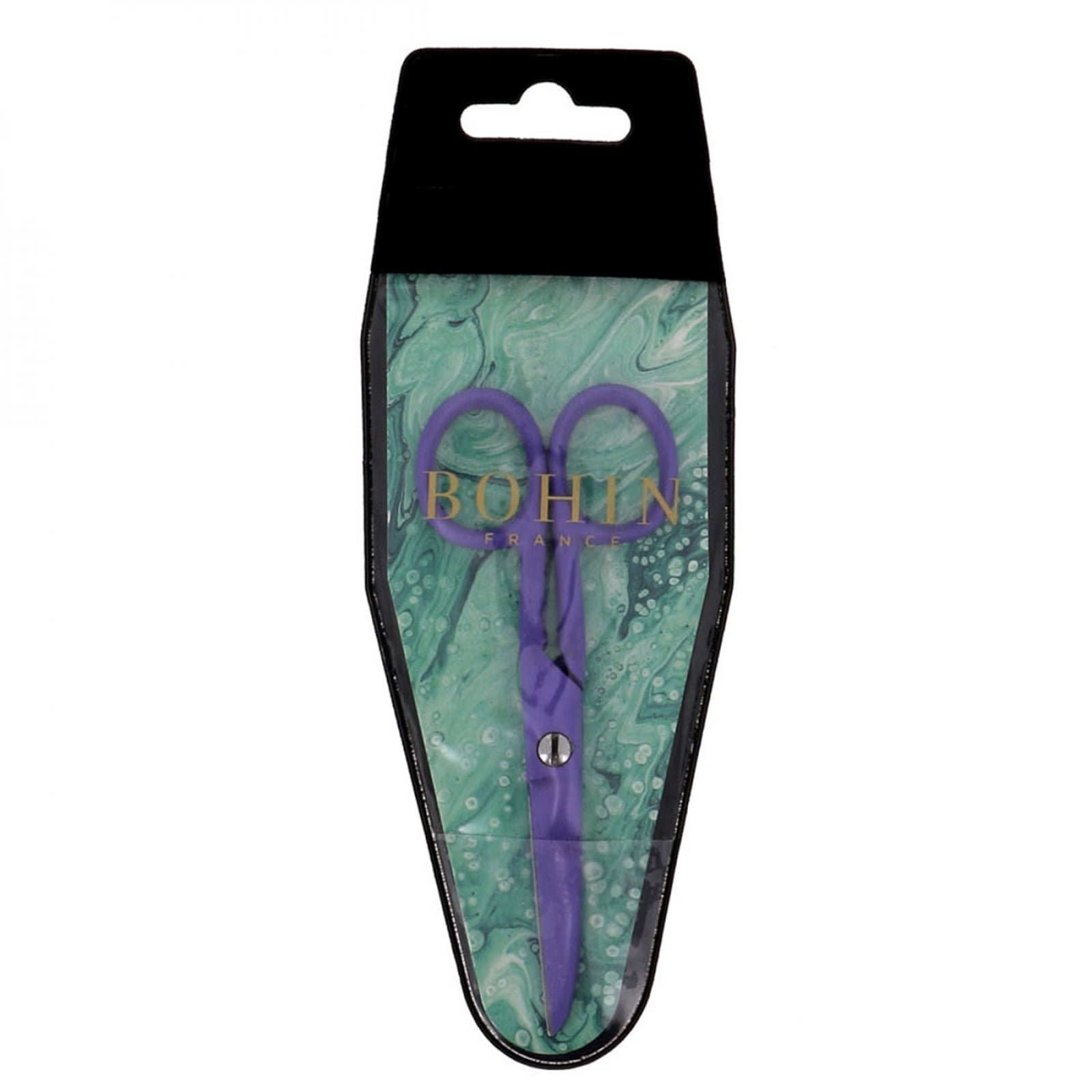 Bohin 41/2 Inch Purple Flat Blade Epoxy Scissors 23903