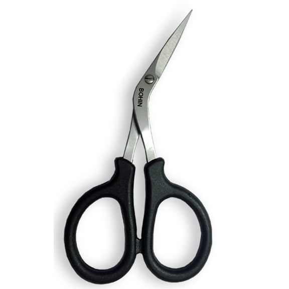 Bohin 4 Inch Embroidery Scissors with Angled Blades and Sheath 98537