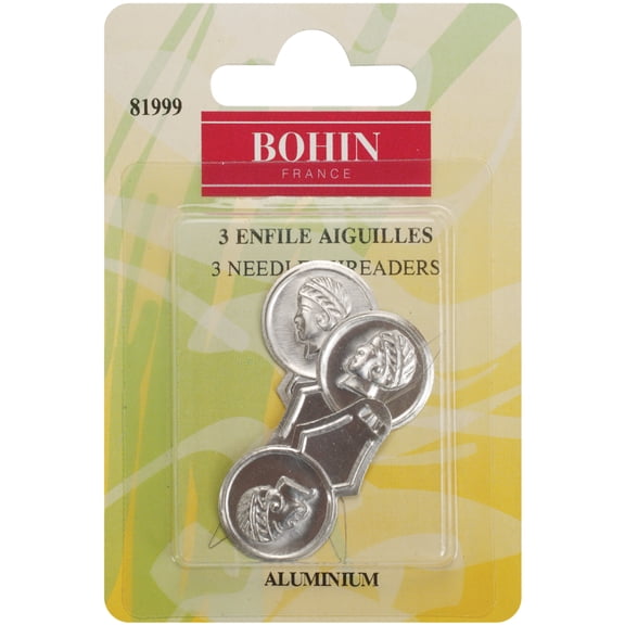 Bohin Aluminum Needle Threaders-3/Pkg