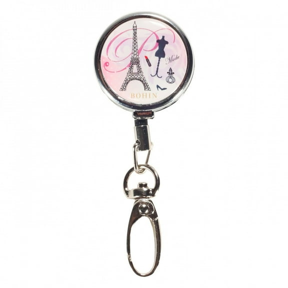 Bohin Eiffel Tower Retractable Scissors Holder Snap Hook