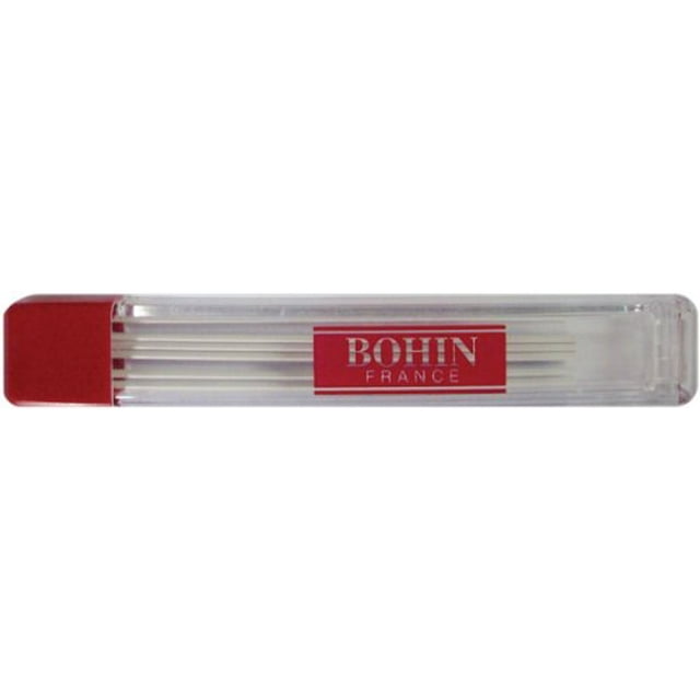 Bohin Extra Fine Chalk Pencil Refill 6/PkgWhite