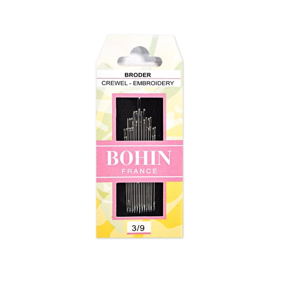 Bohin France Crewel Embroidery Needles Sizes 3/9