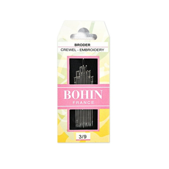 Bohin France Crewel Embroidery Needles Sizes 3/9