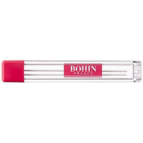 Bohin Mechanical Chalk Pencil Refill 6/Pkg-White (91478)