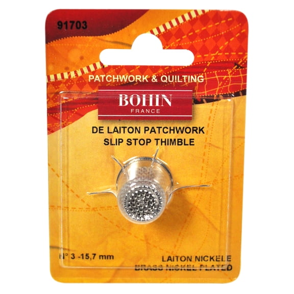 BOHIN Nickel Plated Brass Thimble Small 91703