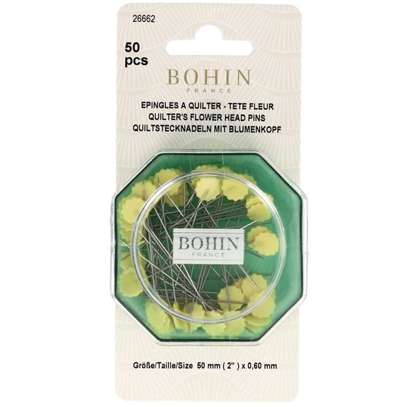Bohin, Quilter's 2" Flower Head Pins 50pk (size 32)