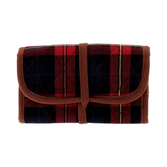 Bohin Sewing Storage Brown and Red Tartan