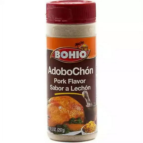 Bohio AdoboChon With Pork Flavor, Calorie Free Fat Free Carb Free, 10.5oz Cylinder