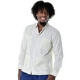 thumbnail image 1 of Bohio Mens Cuban Guayabera Shirt Long Sleeves w/Traditional 4 Pocket, 1 of 16