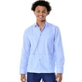 thumbnail image 1 of Bohio Mens Cuban Guayabera Shirt Long Sleeves w/Traditional 4 Pocket, 1 of 16