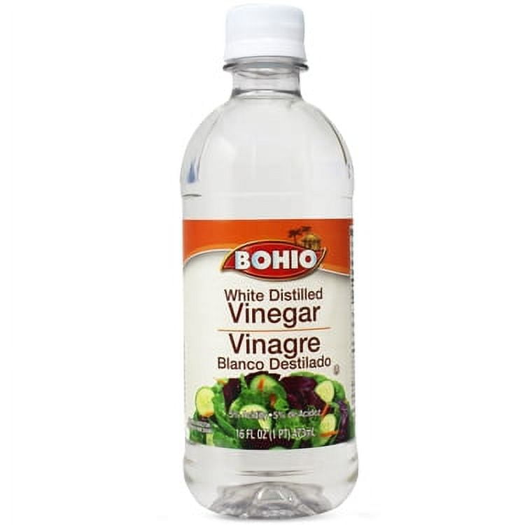 Bohio White Distilled Vinegar, Calorie Free Fat Free, 32 Tbsp Count, 16fl oz Bottle