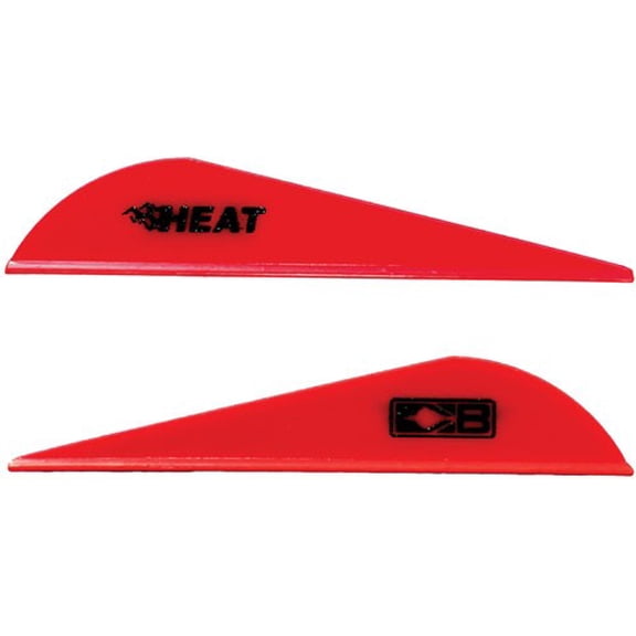 Bohning 101036RD Heat Vanes Archery Red 36-Pack 2.5" Hunting Arrow Fletches