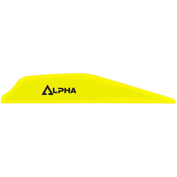 Bohning Alpha Vane Arrow Fletching 2.8" Neon Yellow 36PK
