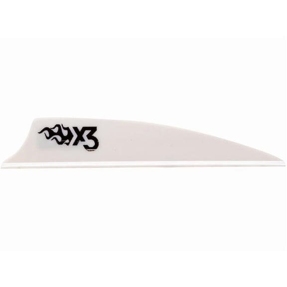 Bohning X3 Vane Arrow Fletching 2.25" White 36PK