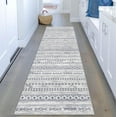 thumbnail image 1 of Boho 2'x10' Washable Hallways Rug, 2x10FT Runner Rug with Rubber Backed, Vintage Runners for Laundry Non Slip Carpet Khaki Lightweight Door Mat Indoor Entrance, 1 of 7