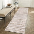 thumbnail image 1 of Boho 2'x6' Washable Hallways Rug, 2x6FT Runner Rug with Rubber Backed, Vintage Runners for Laundry Non Slip Carpet Khaki Lightweight Door Mat Indoor Entrance, 1 of 7