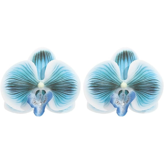 Boho 3D Flower Dangle Earrings for Women Exaggerated Large Butterfly Orchid Floral Statement Charms Drop Lightweight Elegant Dangling Wedding Birthday Beach Jewelry Gifts