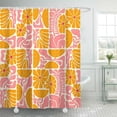 thumbnail image 1 of Boho Abstract Colorful Floral Shower Curtain, Vintage Retro Patchwork Blue Green Flower Botanical Geometric Aesthetic Groovy Bathroom Decor Shower Curtain Set with 12 Hooks, 72X72IN, 1 of 6