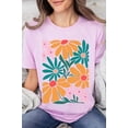 thumbnail image 1 of Boho Abstract Floral Graphic T Shirts, 1 of 11