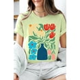 thumbnail image 1 of Boho Abstract Floral Graphic T Shirts, 1 of 10