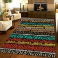 thumbnail image 1 of Boho Abstract Geometric Figure Area Rug, Ethnic Tribal Non Slip Large Area Rugs, Easy Care Stain Resistant Carpet For Indoor Living Room Bedroom Office Decor Mat 3x4ft, 1 of 6