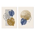 Boho Abstract Geometric Monstera Plants Posters Wall Art Canvas
