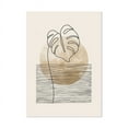 Boho Abstract Geometric Monstera Plants Posters Wall Art Canvas