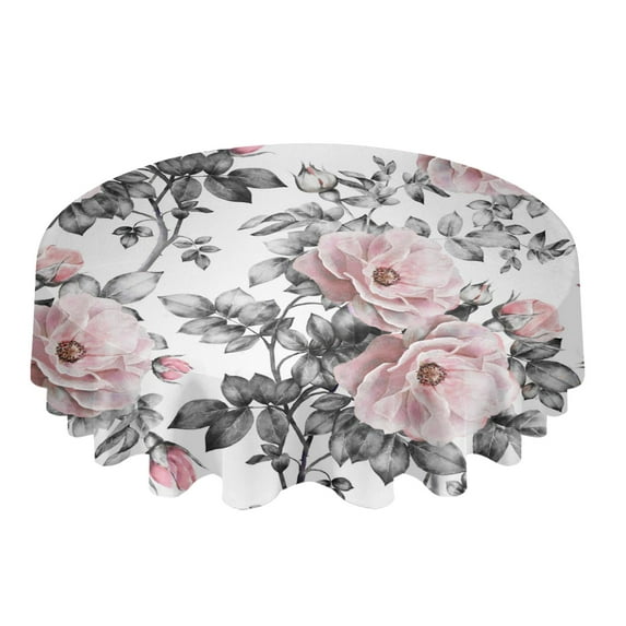 Boho Color Pattern Round Tablecloth Wedding Hotel Table Cover Holiday Dining Table Waterproof Tablecloth